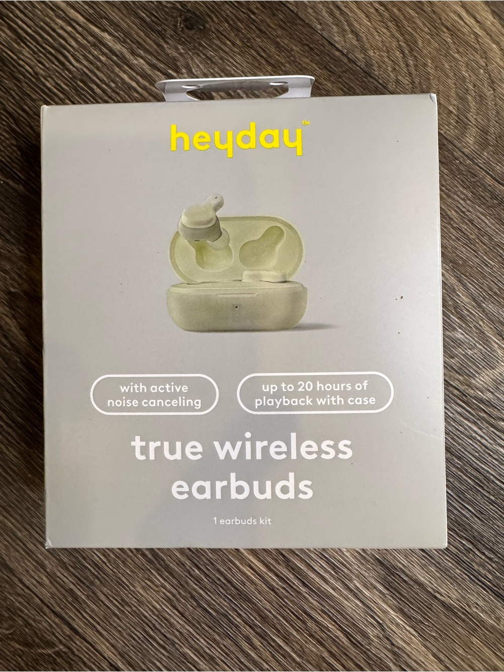 heyday True Wireless Earbuds — Sage Green Charging Case Included